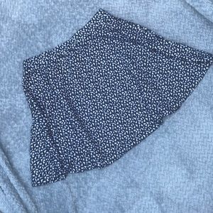 Black and white skater skirt